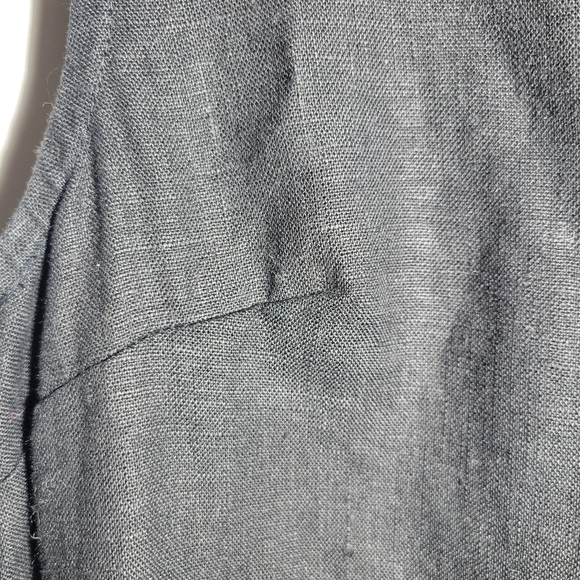 Fog Linen Work sleeveless shift tank tshirt midi dress black small - Picture 3 of 6